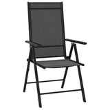 NNEVL 10 Piece Garden Dining Set Black and Anthracite