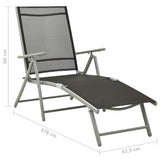 NNEVL 10 Piece Garden Dining Set Black and Silver