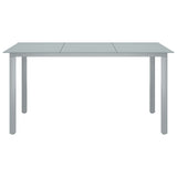 NNEVL 10 Piece Garden Dining Set Black and Silver