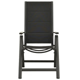 NNEVL 3 Piece Bistro Set Black and Anthracite