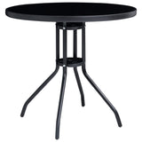 NNEVL 5 Piece Garden Dining Set Aluminium and Textilene Black