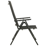 NNEVL 5 Piece Bistro Set Black and Anthracite