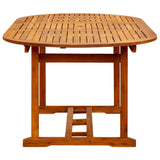 NNEVL 7 Piece Garden Dining Set Poly Rattan Brown