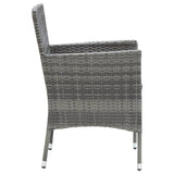 NNEVL 5 Piece Garden Dining Set Grey