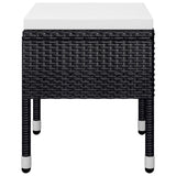 NNEVL 5 Piece Garden Dining Set Black