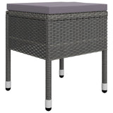 NNEVL 5 Piece Garden Dining Set Grey