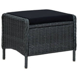 NNEVL 7 Piece Garden Dining Set Dark Grey