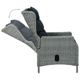 NNEVL 7 Piece Garden Dining Set Light Grey