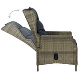 NNEVL 7 Piece Garden Dining Set Brown