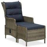 NNEVL 7 Piece Garden Dining Set Brown