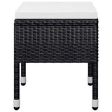NNEVL 5 Piece Garden Dining Set Black