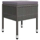 NNEVL 5 Piece Garden Dining Set Grey