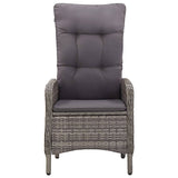 NNEVL 5 Piece Garden Dining Set Grey