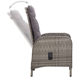 NNEVL 7 Piece Garden Dining Set Grey