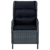 NNEVL 5 Piece Garden Dining Set Dark Grey