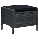 NNEVL 7 Piece Garden Dining Set Dark Grey