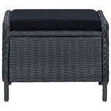 NNEVL 7 Piece Garden Dining Set Dark Grey