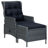 NNEVL 7 Piece Garden Dining Set Dark Grey