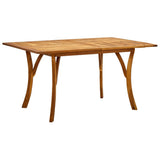 NNEVL 5 Piece Garden Dining Set Brown