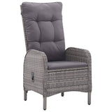 NNEVL 5 Piece Garden Dining Set Grey