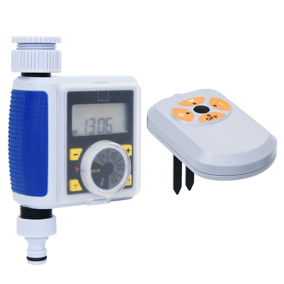 NNEVL Digital Water Timer with Single Outlet and Moisture Sensor