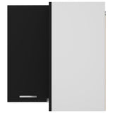 NNEVL Hanging Corner Cabinet Black 57x57x60 cm Chipboard