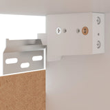 NNEVL Hanging Corner Cabinet Black 57x57x60 cm Chipboard