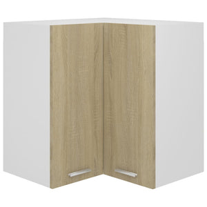 NNEVL Hanging Corner Cabinet Sonoma Oak 57x57x60 cm Chipboard