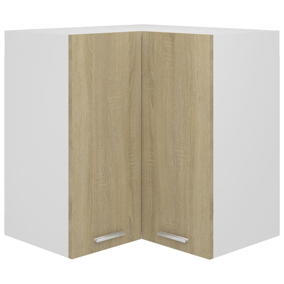 NNEVL Hanging Corner Cabinet Sonoma Oak 57x57x60 cm Chipboard