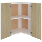 NNEVL Hanging Corner Cabinet Sonoma Oak 57x57x60 cm Chipboard