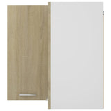 NNEVL Hanging Corner Cabinet Sonoma Oak 57x57x60 cm Chipboard