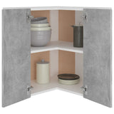 NNEVL Hanging Corner Cabinet Concrete Grey 57x57x60 cm Chipboard