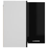NNEVL Hanging Corner Cabinet High Gloss Black 57x57x60 cm Chipboard