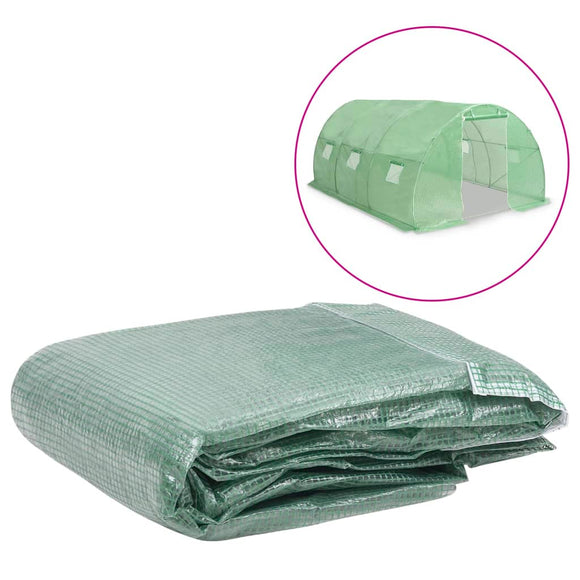NNEVL Greenhouse Replacement Cover (13.5 m²) 300x450x200 cm Green