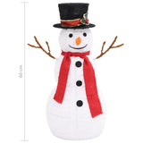 NNEVL Decorative Christmas Snowman Figure with LED Luxury Fabric 60cm