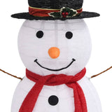 NNEVL Decorative Christmas Snowman Figure LED Luxury Fabric 120cm