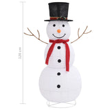NNEVL Decorative Christmas Snowman Figure LED Luxury Fabric 120cm