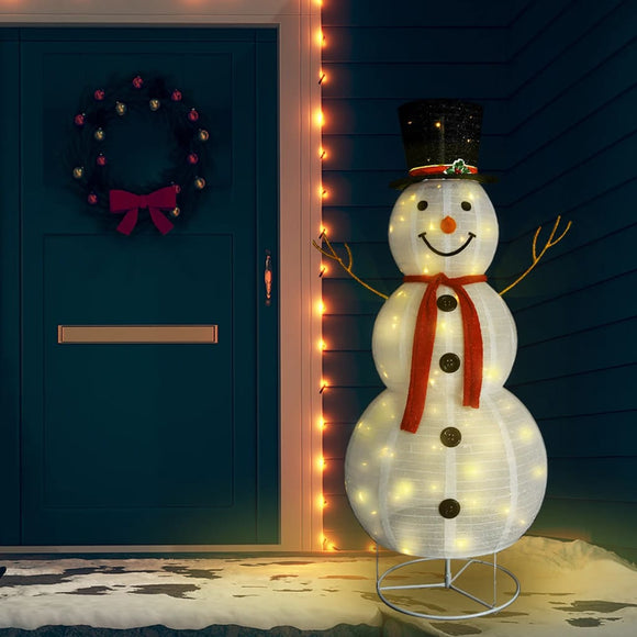 NNEVL Decorative Christmas Snowman Figure LED Luxury Fabric 180cm
