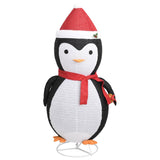 NNEVL Decorative Christmas Snow Penguin Figure LED Luxury Fabric 180cm