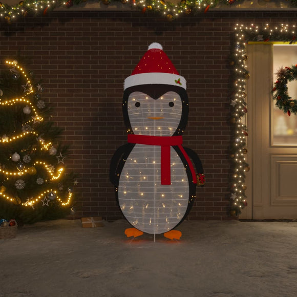NNEVL Decorative Christmas Snow Penguin Figure LED Luxury Fabric 180cm