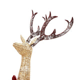 NNEVL Reindeer Family Christmas Decoration Gold 201 LEDs