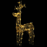 NNEVL Reindeer Christmas Decoration 90 LEDs 60x16x100 cm Acrylic