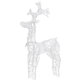 NNEVL Reindeer Christmas Decoration 90 LEDs 60x16x100 cm Acrylic