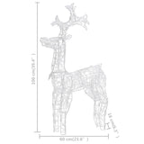 NNEVL Reindeer Christmas Decoration 90 LEDs 60x16x100 cm Acrylic