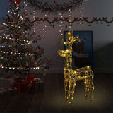 NNEVL Reindeer Christmas Decoration 90 LEDs 60x16x100 cm Acrylic