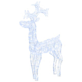 NNEVL Reindeer Christmas Decoration 90 LEDs 60x16x100 cm Acrylic