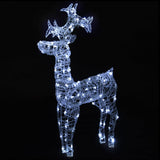 NNEVL Reindeer Christmas Decoration 90 LEDs 60x16x100 cm Acrylic