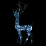NNEVL Acrylic Reindeer Christmas Decoration 140 LEDs 120 cm Cold White