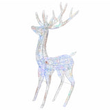 NNEVL XXL Acrylic Christmas Reindeer 250 LED 180 cm Colourful