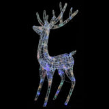 NNEVL XXL Acrylic Christmas Reindeer 250 LED 180 cm Colourful